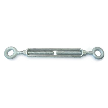 Midwest Fastener 3/8" x 6" Galvanized Steel Eye-Eye Turnbuckle 54622